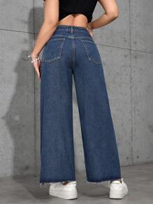 Straight-Leg Jeans With Pockets And Zipper, Versatile Fashion For Women - Light Wash 4 - View 2