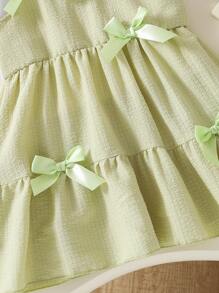 Baby Mädchen Sommer 2025 lässig, modisch, süß, frisch Prinzessin Kleid, 2 in 1