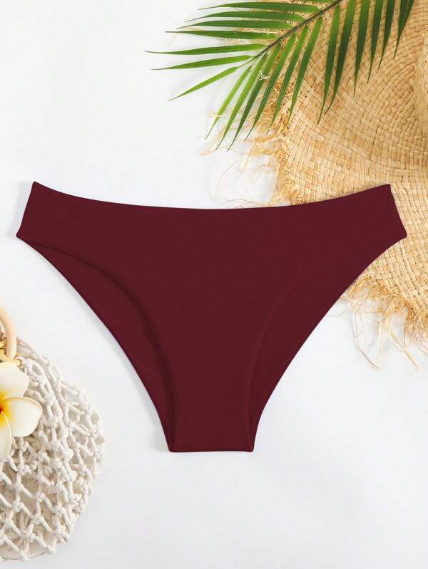 Swim Basics Women's Solid Color Bikini Bottom