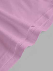 SHEIN EZwear Camiseta de tirantes ajustada de cuello de halter de color púrpura, adecuada para el verano, para mujer