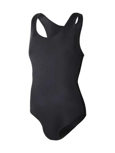 SHEIN 男士纯色弹力圆领修身连体裤