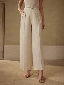 MOTF PREMIUM PRESS CREASE SLANT POCKET SUIT PANTS - Apricot - View 7