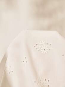 Easelle Holiday Style White Embroidered Dress Seaside Summer 2025 Holidays Beach Outfits For Woman 4th Of July Women