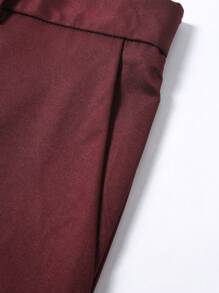 Manfinity Bizformal Men's Premium Slim-Fit Formal 2 Pieces Suit Set Men Fashion Suits Wedding Suit For Men Prom Suit Male Wedding Suits For Men - Burgundy - View 7