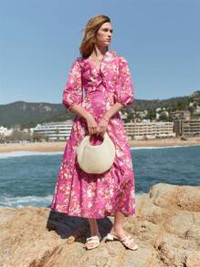 MOTF PREMIUM ROBE AVEC VOLANTS ET IMPRIMÉ FLORAL - Multicolore - Voir 7