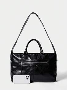 SHECARRY Ladies, Women Tote Bags, Crossbody Bags, Shoulder Bags, Fashionable, Personalized, Simple, Versatile, Street, Sweet And Cool Girls, Hot Girls, Y2k, Rivets, Biker Style, Teenagers, Y2k Bag, 2000s Fashion Style, Gothic Punk Bag For Women