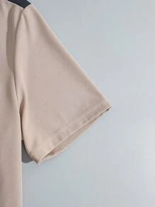 Manfinity RelaxMax Men's Summer Casual Colorblock Short Sleeve Polo Shirt And Shorts Set - Multicolor - View 5