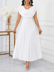 SHEIN Lady Plus Size Women Elegant Solid Color Swing Neck A Line Dress, Summer Dresses For Women, Plus Size Women Elegant Dresses, Plus Size Women White Dresses, Wedding Guest Dresses, Plus Size Women Casual Dresses, Plus Size Plus Size Women Birthday Dresses, Plus Size Women Elegant Dresses,Holiday Outfits For Women White Elegant Dress Women White Cowl Neck Dress Summer Elegant White Dress White Draped Dress White Midi Dress Wedding Guest Dress Women Fall Clothes For Women Vacation Outfits Woman Beach Outfits For Woman Formal Dresses For Women Dresses For Women Elegant Birthday Dresses For Women Wedding Guest Dress Dresses For Women Party