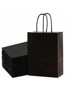 10 个 6.3*8.7*3.1 英寸牛皮纸袋 - 时尚包装解决方案、礼品包装、可重复使用购物、派对装饰、工艺项目袋 - 适用于小型企业、烘焙食品纪念品和婚礼装饰、母亲节毕业典礼、复活节、派对礼品、派对、情人节