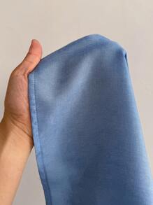 Maweii Plus Size Women Denim Effect Loose Vacation Baggy Pants - Blue - View 6