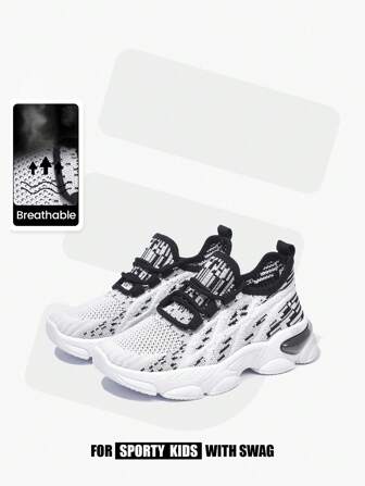 JNSQ Versatile Color Block Mesh Breathable Soft Children Sports Shoes, Suitable For All Seasons, Back To School