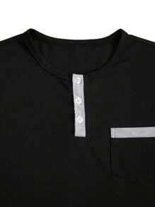 Manfinity Homme Set Polo Shirt Colorblock, minimalista e alla moda, adatto per l'estate