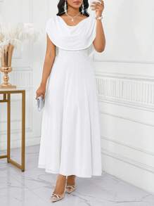 SHEIN Lady Plus Size Women Elegant Solid Color Swing Neck A Line Dress, Summer Dresses For Women, Plus Size Women Elegant Dresses, Plus Size Women White Dresses, Wedding Guest Dresses, Plus Size Women Casual Dresses, Plus Size Plus Size Women Birthday Dresses, Plus Size Women Elegant Dresses,Holiday Outfits For Women White Elegant Dress Women White Cowl Neck Dress Summer Elegant White Dress White Draped Dress White Midi Dress Wedding Guest Dress Women Fall Clothes For Women Vacation Outfits Woman Beach Outfits For Woman Formal Dresses For Women Dresses For Women Elegant Birthday Dresses For Women Wedding Guest Dress Dresses For Women Party