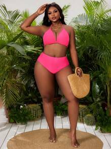Slaydiva Conjunto de bikini sexy de talla grande para la fiesta de Año Nuevo 2025