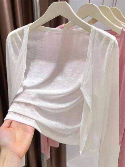 INAWLY 여성용 경량 캐주얼 가디건, 여름