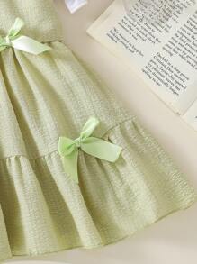 Baby Mädchen Sommer 2025 lässig, modisch, süß, frisch Prinzessin Kleid, 2 in 1