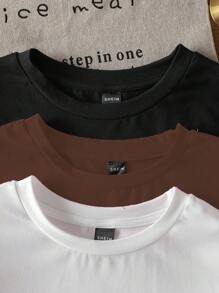 Attitoon 3 pièces Set: Bottes occidentales vintage, Motif occidental des années 90, Motif tête de taureau occidental, Impression de lettre occidentale vintage. T-shirt court et moulant à col rond, manches courtes, style minimaliste pour festival de musique d'été