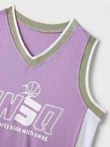JNSQ 适合青少年女孩和男孩的返校户外运动服套装 - 彩色 - 查看 7