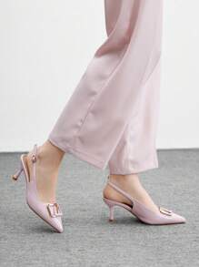 CUCCOO BIZCHIC Women's Plain Simple Multifunctional High Heels - Pink - View 3