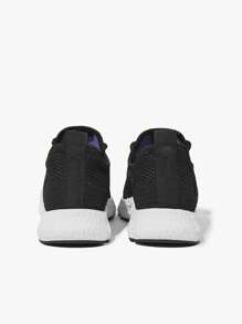 JNSQ 1pair Fashionable All-Match Casual All-Match Lace-Up Soft-Sole Breathable Children Sports Shoes, Suitable For 4 Seasons - Black - View 8