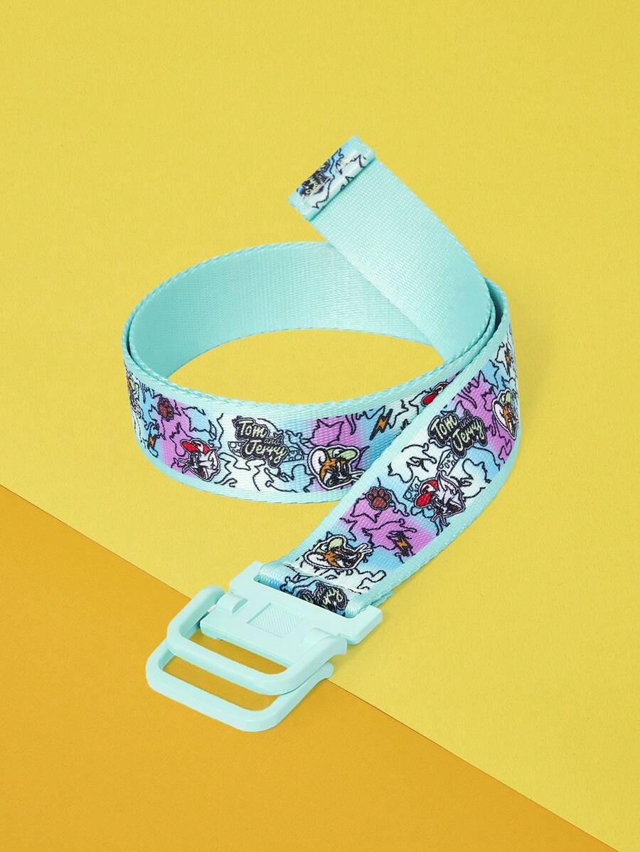 TOM & JERRY X SHEIN 1 Peça Cinto Estiloso e Fofo com Estampa de Rato Cartoon para Mulheres - Multicolorido - Visão 1
