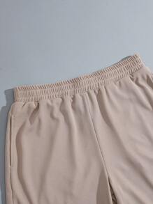 Manfinity RelaxMax Men's Summer Casual Colorblock Short Sleeve Polo Shirt And Shorts Set - Multicolor - View 6