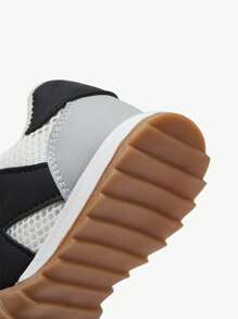 JNSQ 1 paire de chaussures de sport respirantes en maille pour enfants, baskets plates simples et à la mode avec semelle en caoutchouc, légères et durables pour la rentrée scolaire du printemps/été
