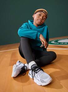 JNSQ Vielseitige, farblich akzentuierte, atmungsaktive und weiche Kindersportschuhe aus Mesh-Material, geeignet für alle Jahreszeiten, Rückkehr zur Schule