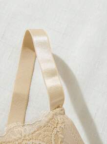 Snug Zone 3 pièces/Set Soutien-gorge sans fil confortable avec empiècement en dentelle, grande taille, réglable et avec effet push-up