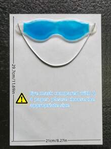 SHEIN 1PC Gel Eye Mask, Light-Blocking, Cool Sleep, Cooling Feeling Crystal Eye Mask, Multi-Functional Soothing Eye Mask, Suitable For Office Nap, Home Travel, Reusable Eye Mask, Back To School Supplies,School Stuff.