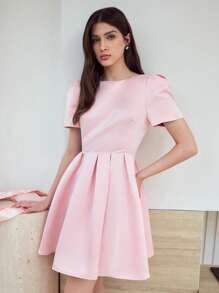 MOTF STUDIO VÁY TAY PHỒNG CÓ NƠ DECOR - Hồng - Xem 4