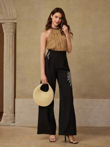 MOTF PREMIUM WOMEN'S VACATION WOVEN HANDBAG - Apricot - View 5