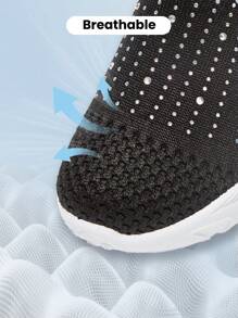 JNSQ 1 Paar weiche, atmungsaktive Slip-On Freizeitschuhe, vielseitiger, zu allem passender Stil, geeignet für alle Jahreszeiten, Rückkehr zur Schule