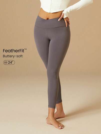 GLOWMODE Leggings Cruzados Featherfit™ De 24"