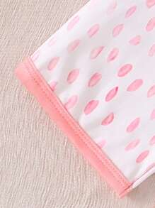 4pcs/Set Baby/Baby Girl Cute Watermelon Print Short Sleeve T-Shirt, Shorts And Leggings Casual Homewear Set - Multicolor - View 3
