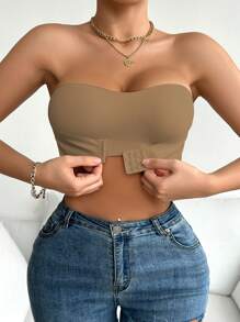 3pcs/Set Wedding Women's Bra, Front Clasp Padded Push-Up Bra, Multi-Color - Multicolor - View 3