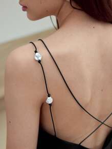 MOTF STUDIO FAUX PEARL DECOR CAMI TOP