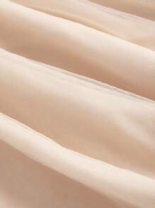 SHEIN MOD 加大码香槟色串珠刺绣吊带荷叶边下摆迷你连衣裙、派对装、网眼拼布芭蕾舞裙 - 香檳色 - 查看 4