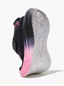 JNSQ 1 paar veelzijdige, casual, comfortabele, zachte, ademende veterschoenen voor alle wedstrijden, tweekleurige roze en zwarte sneakers voor meisjes, sportschoenen voor de start van het schooljaar