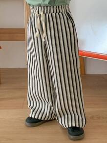 DAZY Pantalones de rayas tejidos para niños pequeños, primavera/verano