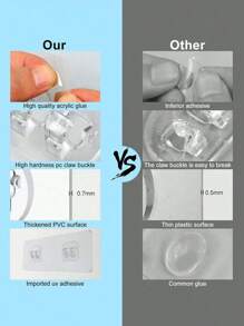 1 pieza/10 piezas/20 piezas - Gancho adhesivo transparente sin clavos, soporte montado en la pared con ventosa de succión fuerte, gancho adhesivo sin marcas, perchero de plástico con tabla de escurrido para baño, entrada, cocina, dormitorio, dormitorio, oficina