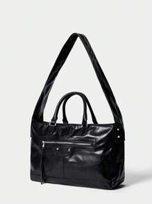 SHECARRY Ladies, Women Tote Bags, Crossbody Bags, Shoulder Bags, Fashionable, Personalized, Simple, Versatile, Street, Sweet And Cool Girls, Hot Girls, Y2k, Rivets, Biker Style, Teenagers, Y2k Bag, 2000s Fashion Style, Gothic Punk Bag For Women