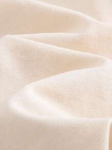 Cozy Pixies 4pcs Set Newborn Baby Girl Cartoon Elephant Print Knitted Soft Round Neck Short Sleeve Top, Elastic Waist Pants, Bib, Hat - Multicolor - View 10