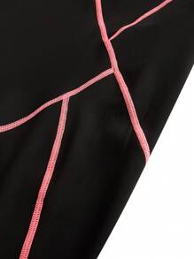 Easithlete Fashion Women's Plus Size Fitness Running Sports Suit - Pink - View 7