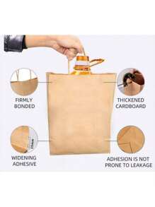 10 个 6.3*8.7*3.1 英寸牛皮纸袋 - 时尚包装解决方案、礼品包装、可重复使用购物、派对装饰、工艺项目袋 - 适用于小型企业、烘焙食品纪念品和婚礼装饰、母亲节毕业典礼、复活节、派对礼品、派对、情人节
