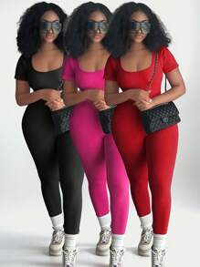 INAWLY Solva 3-Piece Set Minimalist Stylish Jumpsuit, Suitable For Summer - Multicolor - View 3