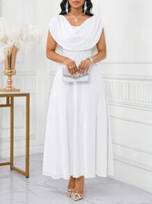 SHEIN Lady Plus Size Women Elegant Solid Color Swing Neck A Line Dress, Summer Dresses For Women, Plus Size Women Elegant Dresses, Plus Size Women White Dresses, Wedding Guest Dresses, Plus Size Women Casual Dresses, Plus Size Plus Size Women Birthday Dresses, Plus Size Women Elegant Dresses,Holiday Outfits For Women White Elegant Dress Women White Cowl Neck Dress Summer Elegant White Dress White Draped Dress White Midi Dress Wedding Guest Dress Women Fall Clothes For Women Vacation Outfits Woman Beach Outfits For Woman Formal Dresses For Women Dresses For Women Elegant Birthday Dresses For Women Wedding Guest Dress Dresses For Women Party