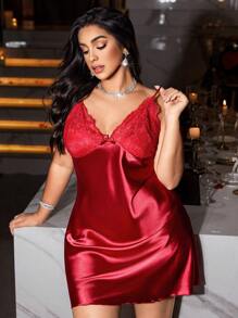 SilkySpell Vestido camisero ajustado sexy con cuello en V profundo y espalda descubierta para mujer de talla grande