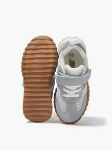 JNSQ 1 Pair Children's Mesh Breathable Athletic Shoes, Minimalist Gump Style Flat Sole, Lightweight & Durable, Suitable For Spring/Summer Back To School Season - Light Grey - View 10