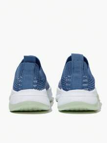 JNSQ 1 paire de chaussures de sport respirantes pour enfants avec fond souple, confortable et tout-aller, bleu avec contrastes de couleurs, en Glissant, pour la rentrée scolaire